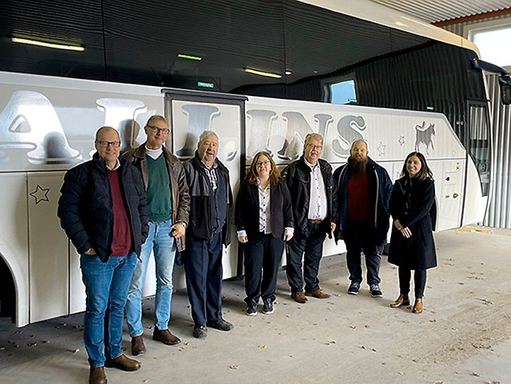 Företagsbesök på Wallins Buss i Brålanda